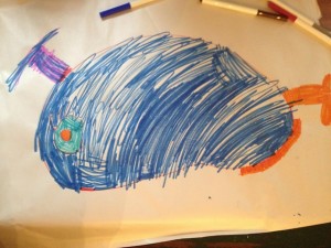 Evie drawing of Whale